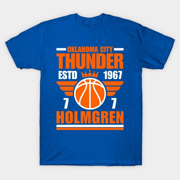 Oklahoma City Holmgren 7 Basketball Retro T-Shirt by ArsenBills